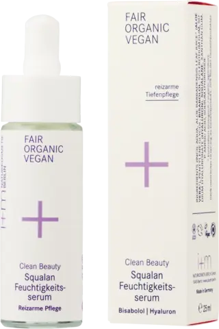 Naturkosmetik Clean Beauty Squalan Feuchtigkeitsserum von I+M