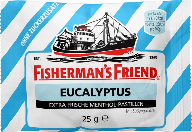Eucalyptus ohne Zuckerzusatz Pastillen von FISHERMAN´S