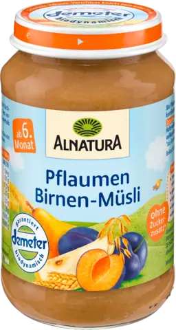 Demeter Pflaumen-Birnen-Müsli ab 6. Monat von ALNATURA