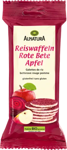 Bio Reiswaffeln Rote Bete Apfel von ALNATURA
