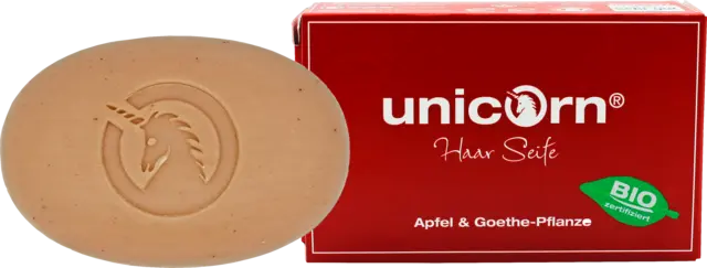 Haarseife Apfel & Goethe-Pflanze von UNICORN