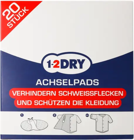 Achselpads medium weiß von 1-2 DRY