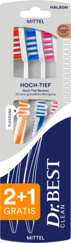 Zahnbürste Classic hoch tief mittel von DR.BEST