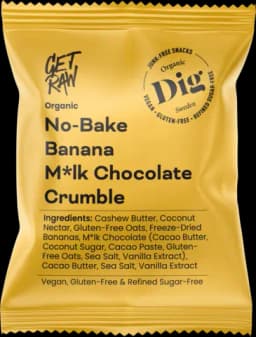 Bio No-Bake Banana Milk Chocolate Crumble von BIO DIG