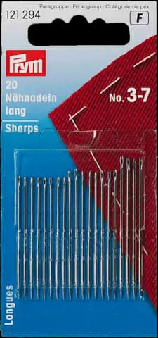Nähnadeln lang silber No.3-7 von PRYM