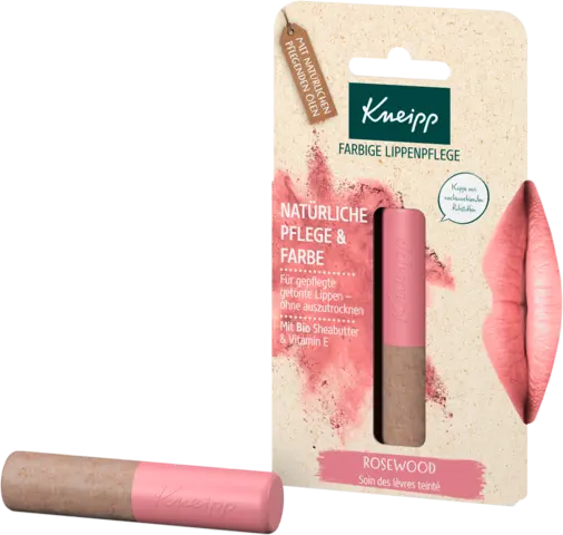 Farbige Lippenpflege Rosewood von KNEIPP