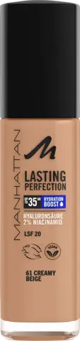 Lasting Perfection Foundation 61 creamy beige von MANHATTAN