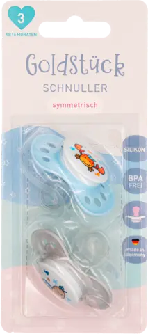 Schnuller 16-32 Monate Silikon Gr.3 von GOLDSTÜCK