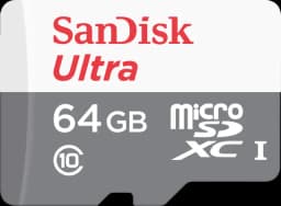 microSDXC Ultra 64GB (UHS-1/Cl.10/100MB/s) + Adapter 1,21g von SCANDISK