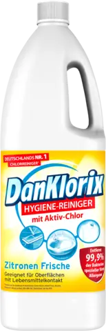 Hygiene Reiniger Zitrone mit Aktiv-Chlor Limited Edition von DAN KLORIX