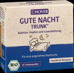 Bio Gute Nacht-Trunk Trink Ampullen von HOYER