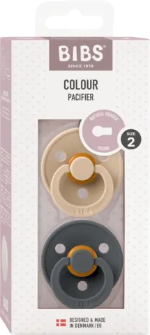 Pacifier Colour Latex Vanilla Iron Gr.1 von BIBS