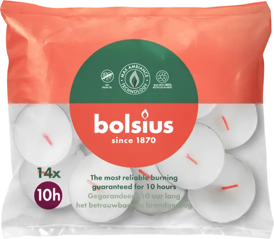 Maxi-Lichte 10 Stunden im Beutel von BOLSIUS