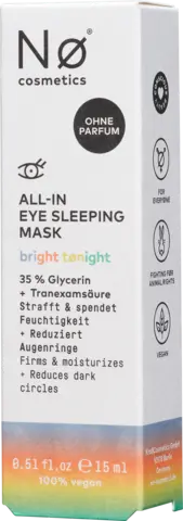 No Bright Tonight All-In Eye Sleeping Mask von NO COSMETICS
