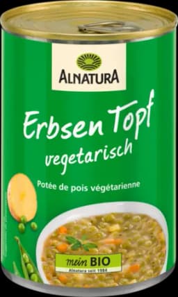 Bio Erbsen Topf von ALNATURA