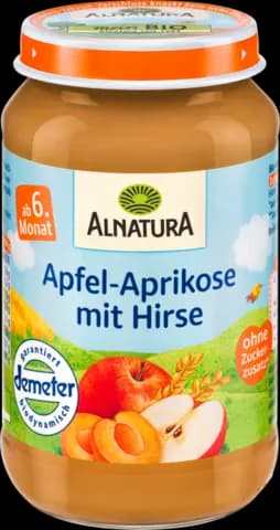 Demeter Apfel-Aprikose mit Hirse von ALNATURA
