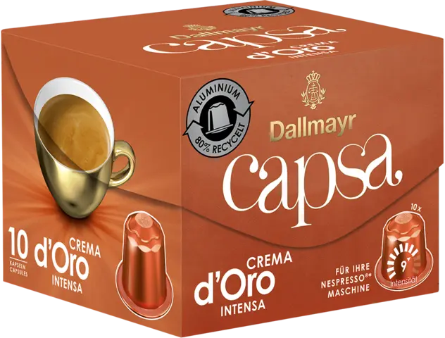 Capsa Crema d'Oro Intensa von DALLMAYR