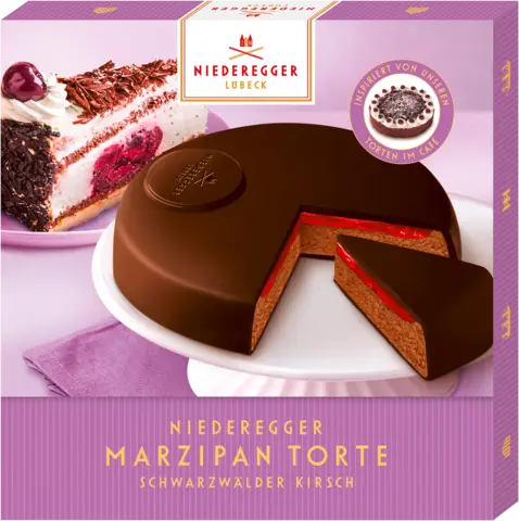 Marzipan Torte Schwarzwälder Kirsch von NIEDEREGGER