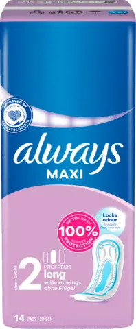 Maxi ProFresh Long Damenbinden von ALWAYS