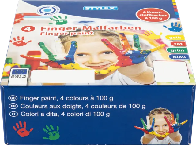 Fingerfarbe 4 Farben von STYLEX