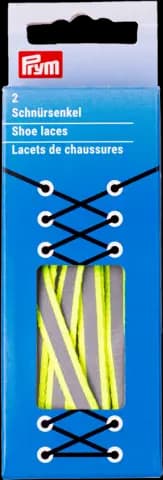 Schnürsenkel Reflex gelb/silber von PRYM