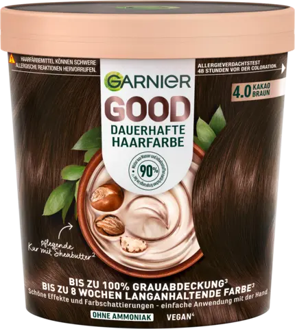 GOOD Dauerhafte Haarfarbe 4.0 Kakao Braun von GARNIER GOOD