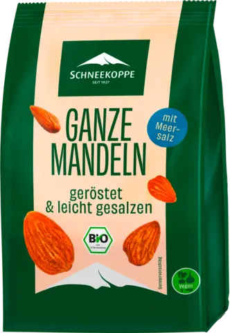 Bio Mandeln geröstet & leicht gesalzen von SCHNEEKOPPE