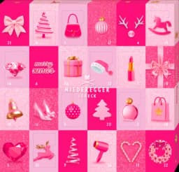 Adventskalender Mini pink Glamour von NIEDEREGGER