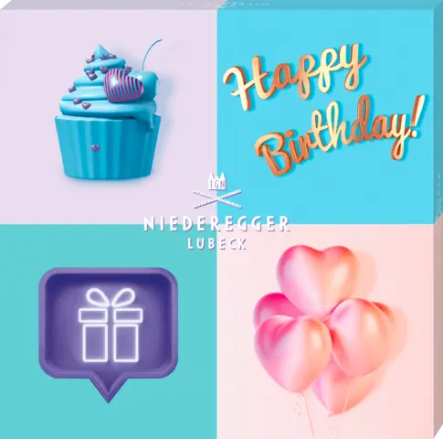 Selektion Happy Birthday Cupecake von NIEDEREGGER