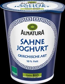 Bio Weidemilch Sahnejoghurt griechischer Art 10 % Fett von ALNATURA