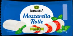 Bio Mozzarella Rolle 45 % Fett i. Tr. von ALNATURA