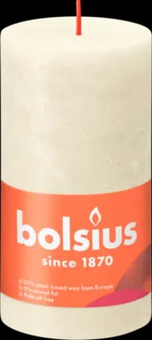 Stumpenkerze Rustic weiche perle von BOLSIUS