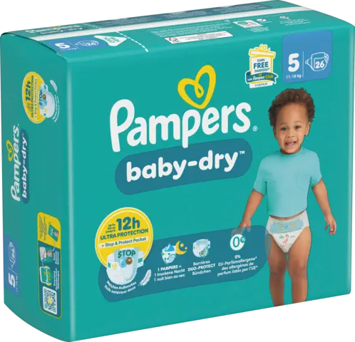 Baby-Dry Windeln Gr.5 Junior 11-16 kg Single Pack von PAMPERS