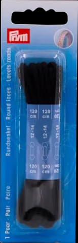 Rundsenkel schwarz 3mmx120cm von PRYM