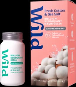 Roll-On Deodorant-Nachfüller Starter Aqua/Cotton von WILD