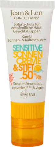Sensitiver Sonnencreme & Stift LSF 50 von JEAN & LEN