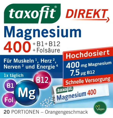 Magnesium 400 Direkt Granulat von TAXOFIT