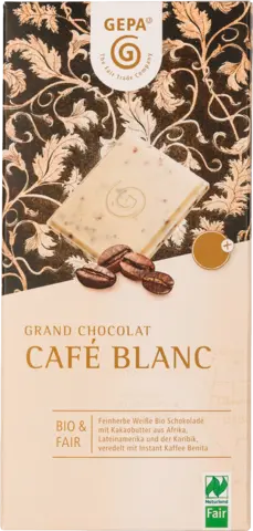 Bio Grand Chocolat Café Blanc von GEPA