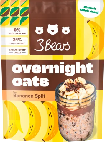 Overnight Oats Typ Banana Split von 3BEARS