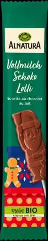 Bio Winter Vollmilch-Schoko Lolli von ALNATURA