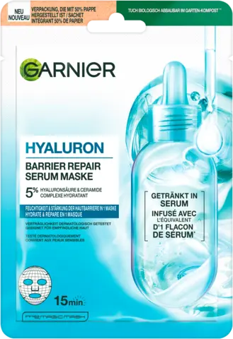 Hyaluron Barrier Repair Serum Maske von GARNIER