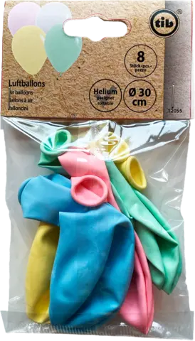 Luftballon pastell bunt D30cm von TIB