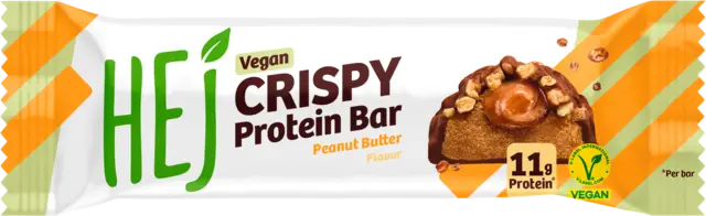 Vegan Crispy Protein Bar Peanut Butter von HEJ NATURAL
