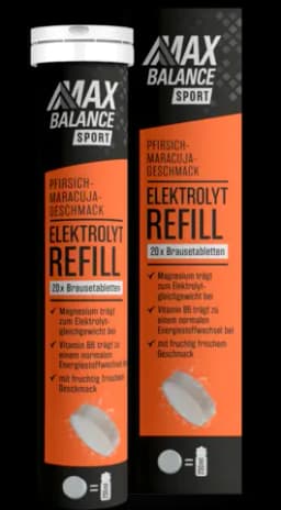 Sport Elektrolyt Refill Brausetabletten von MAX BALANCE