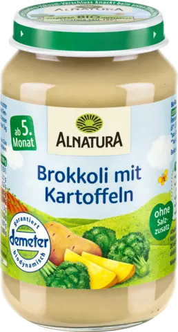 Demeter Brokkoli mit Kartoffeln nach dem 4. Monat von ALNATURA