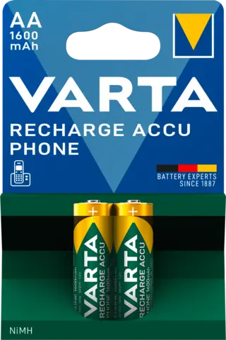 Recharge Accu Phone AA Mignon 1600mAh von VARTA