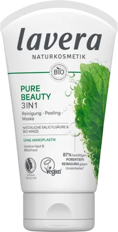Pure Beauty 3 in 1 Reinigung Peeling Maske von LAVERA