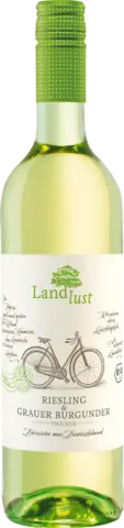 Bio Riesling & Grauer Burgunder QbA trocken von LANDLUST