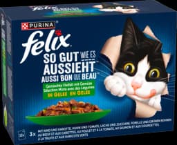 so gut wie es aussieht Gelee Geschmacksvielfalt mit Gemüse 12x85g von FELIX