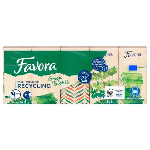 Taschentücher Recycling 4lg (Green Talents) von FAVORA